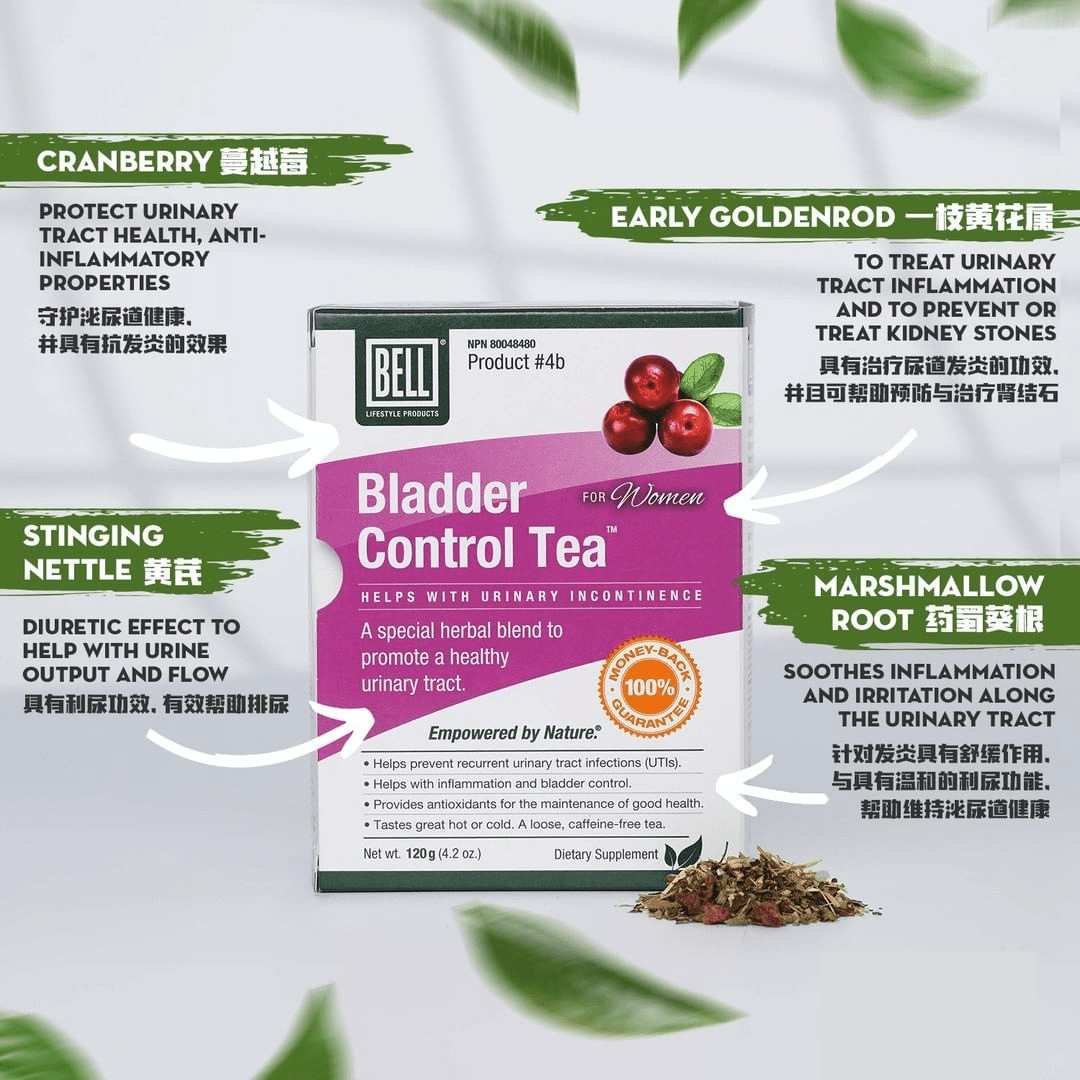 4b Bladder Control Tea for Women  Bell Lifestyle Products – Bell Lifestyle  Products CANADA