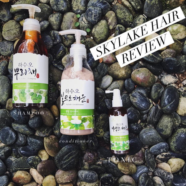 [GO4GLOW]: Korean indie brand Skylake hair tonic, shampoo and conditioner + amazing hair growth!