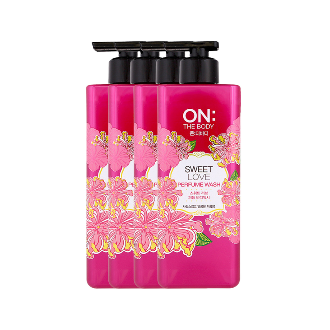 [Bundle of 4] On The Body Sweet Love Perfume Body Wash