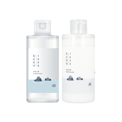 ROUND LAB 1025 Dokdo Toner + Lotion Set | hebeloft