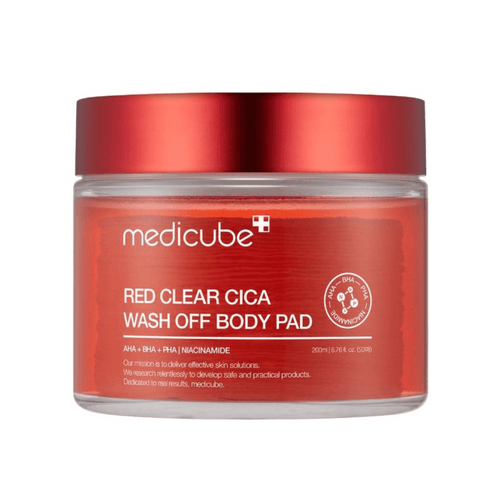 Medicube Red Clear Cica Wash Off Body Pad | hebeloft
