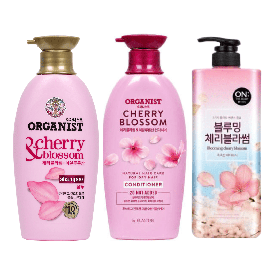 Organist x On The Body Cherry Blossom Bath & Shampoo Set | hebeloft